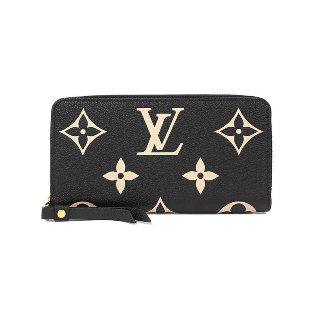 Louis Vuitton Bicolor Monogram Empreinte Zippy Wallet Round Zipper Long